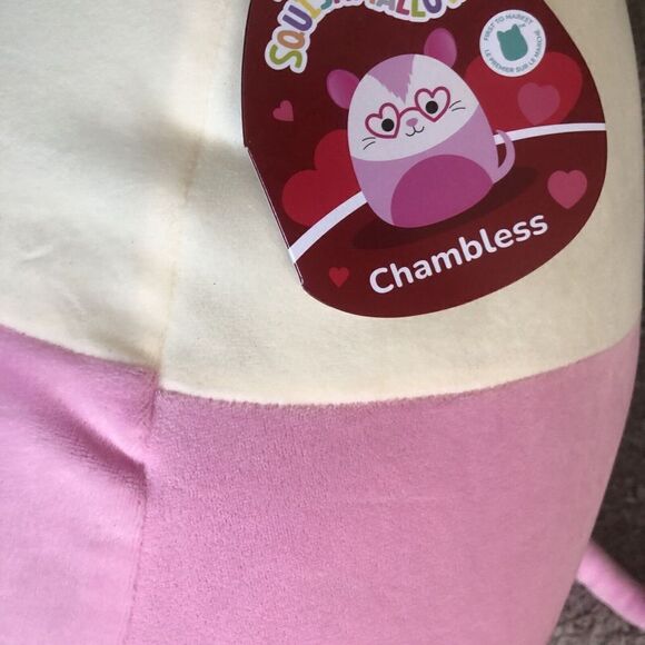 NEW 2024 Squishmallow 16" Valentines CHAMBLESS THE HAMPSTER FIRST TO MARKET - Picture 5 of 12